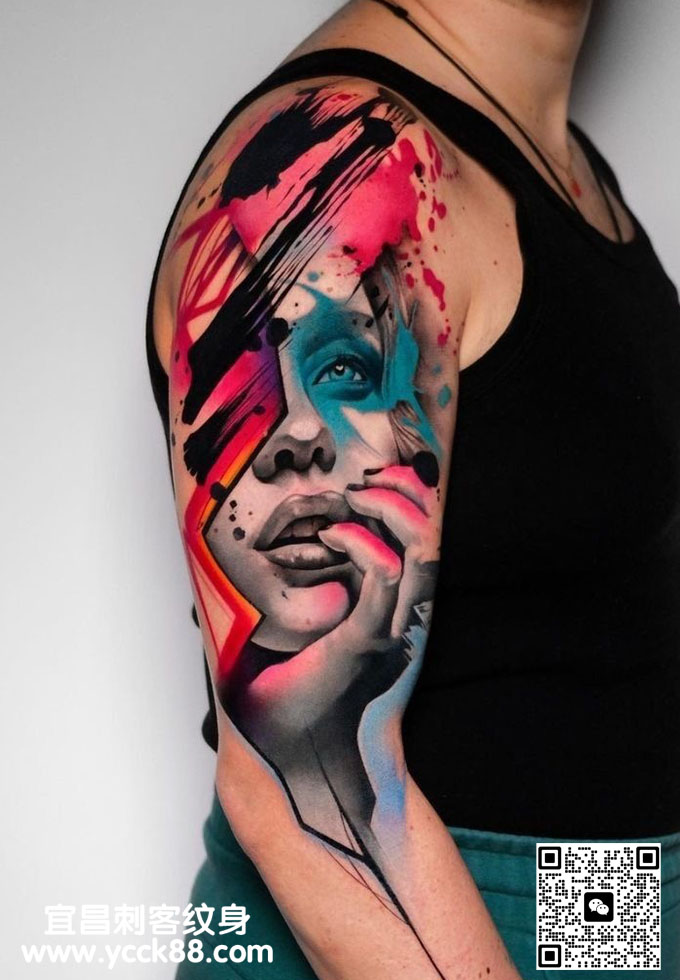 �ֱ۲�ɫ�廭���