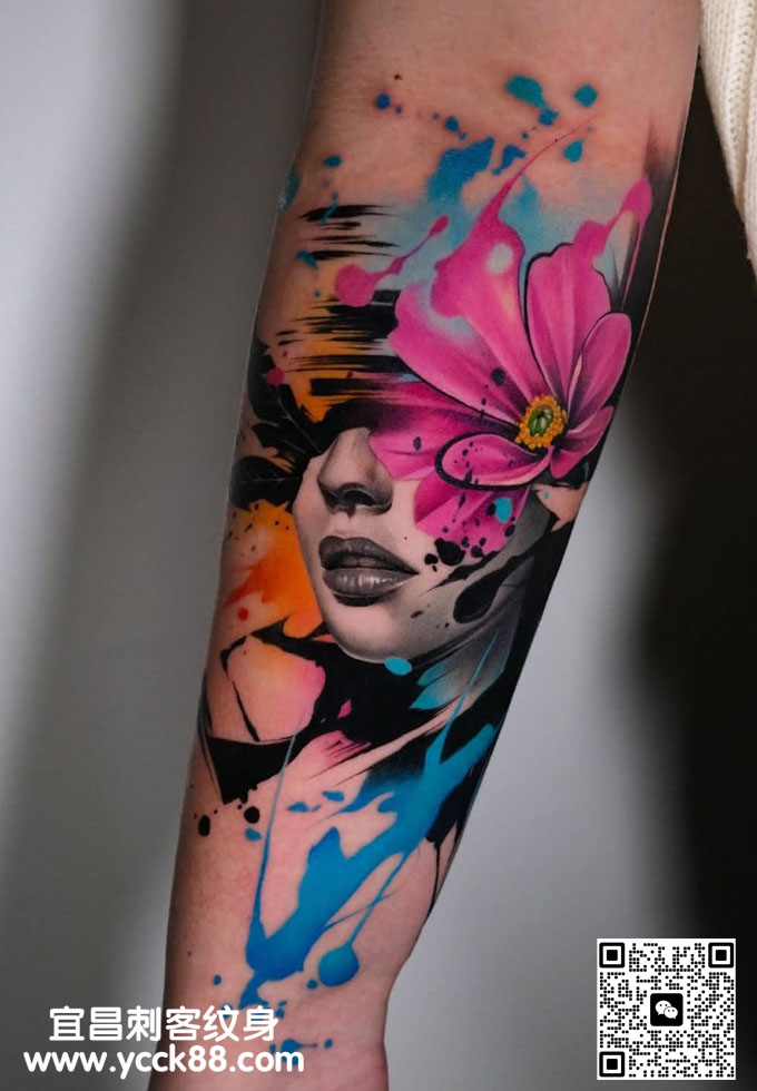 �ֱ۲�ɫ�廭���